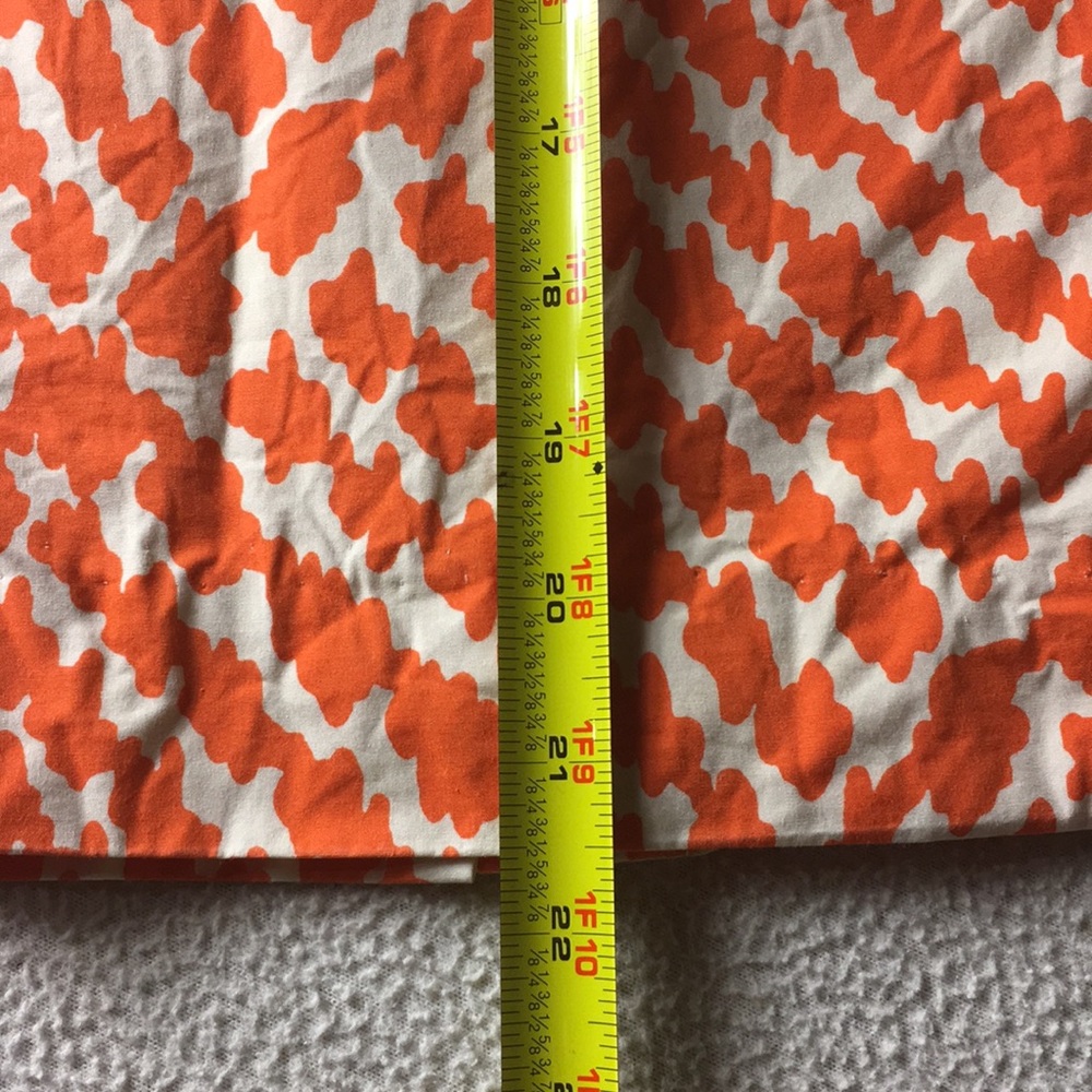 Jcrew size 4 skirt orange and cream - Picture 4 of 5